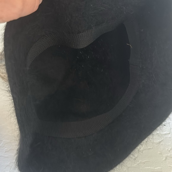 Angora black hat NWOT - Picture 3 of 4